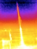 Infrared image of liftoff